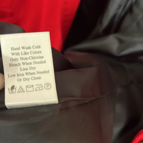 Coldwater Creek red blazer suit jacket lined Size 20 office work party preppy - Picture 17 of 17